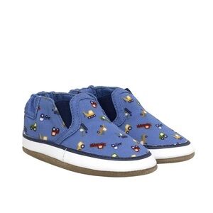 Robeez Blue Sneakers with Car Pattern